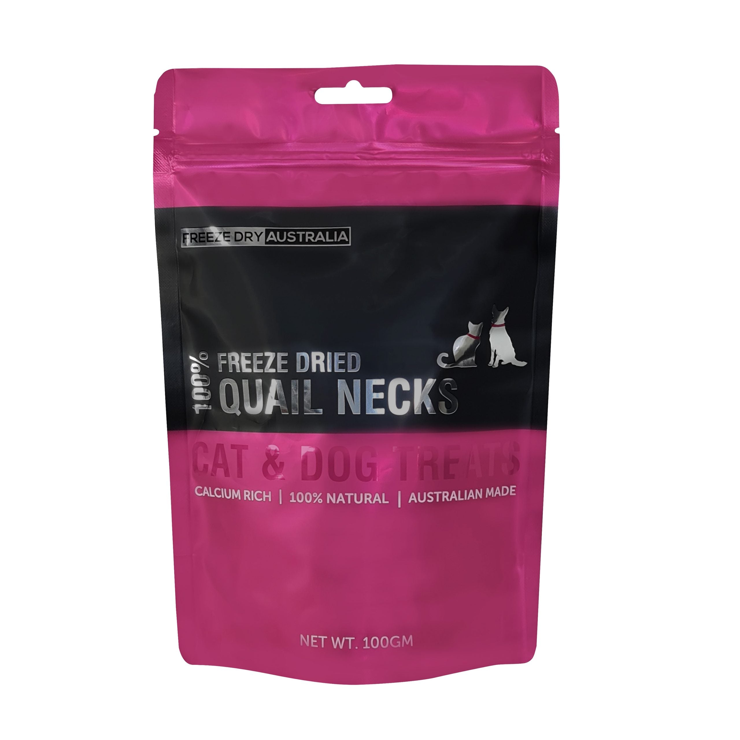 Freeze Dried Quail Necks Pet Treats