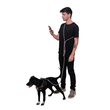 Titanium Grey Hands - Free Leash