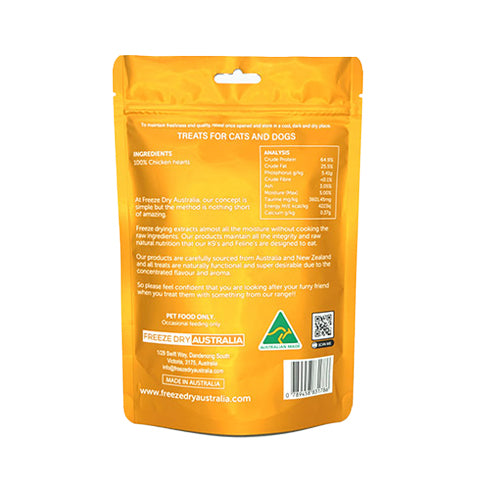 Freeze Dried Chicken Hearts Pet Treats