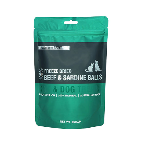 Freeze Dried Beef & Sardine Balls