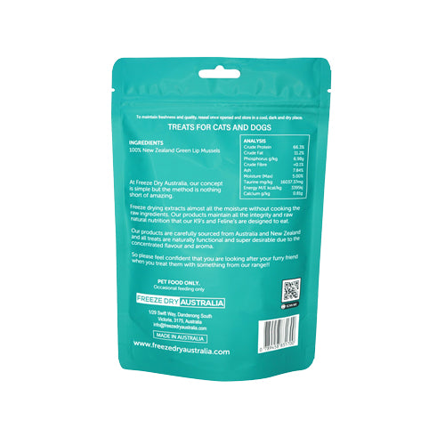 Freeze Dried Whole Green Lip Mussels