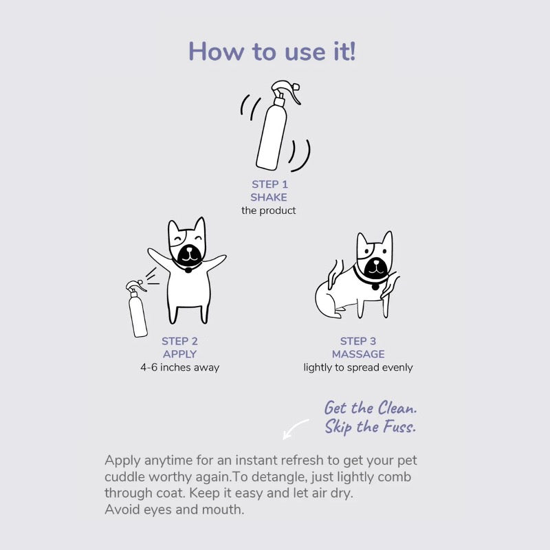 Grapefruit Coat Spray for Dog Smells