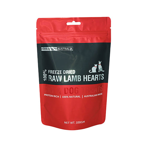 Freeze Dried Diced Lamb Hearts Pet Treats