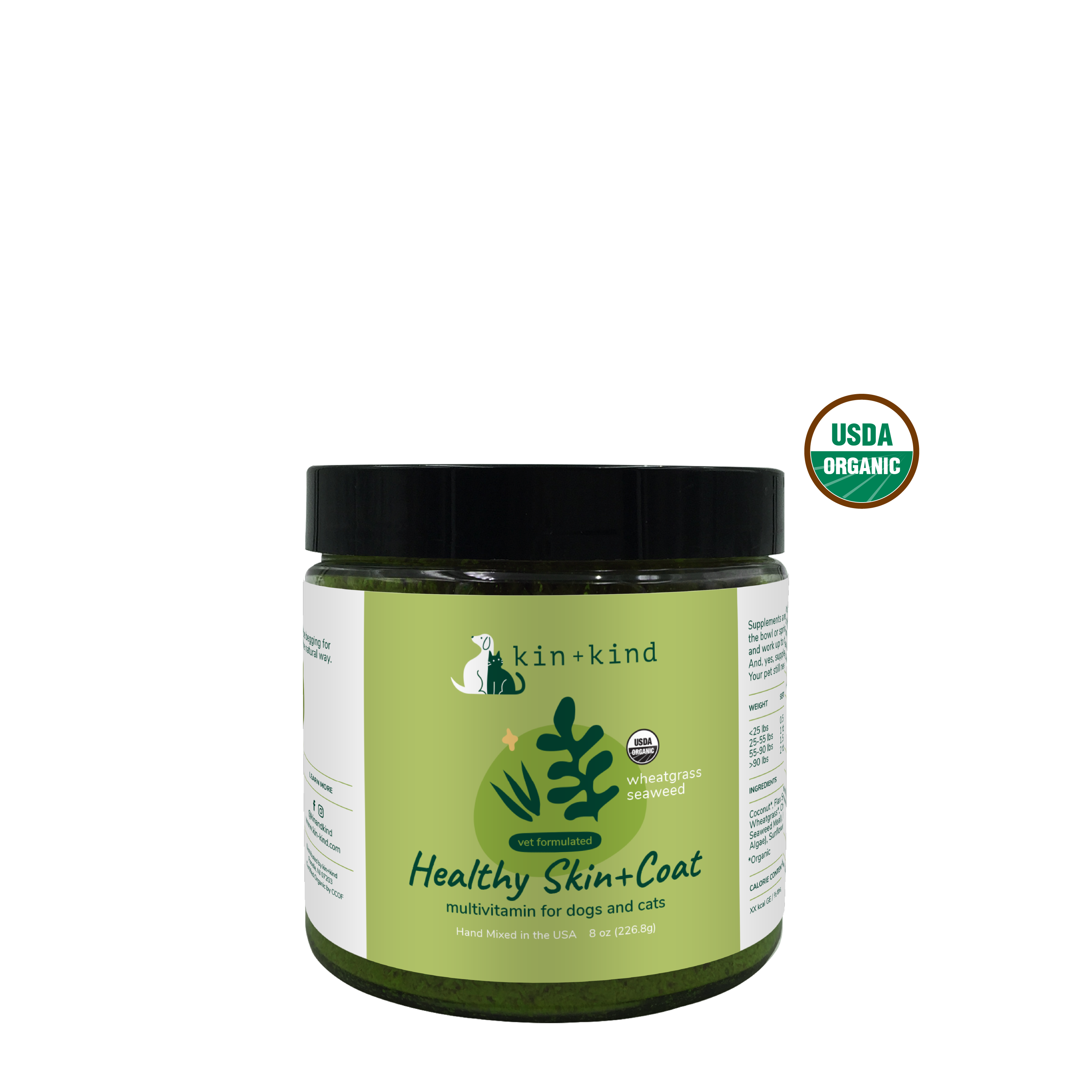 Organic Healthy Skin & Coat Supplement