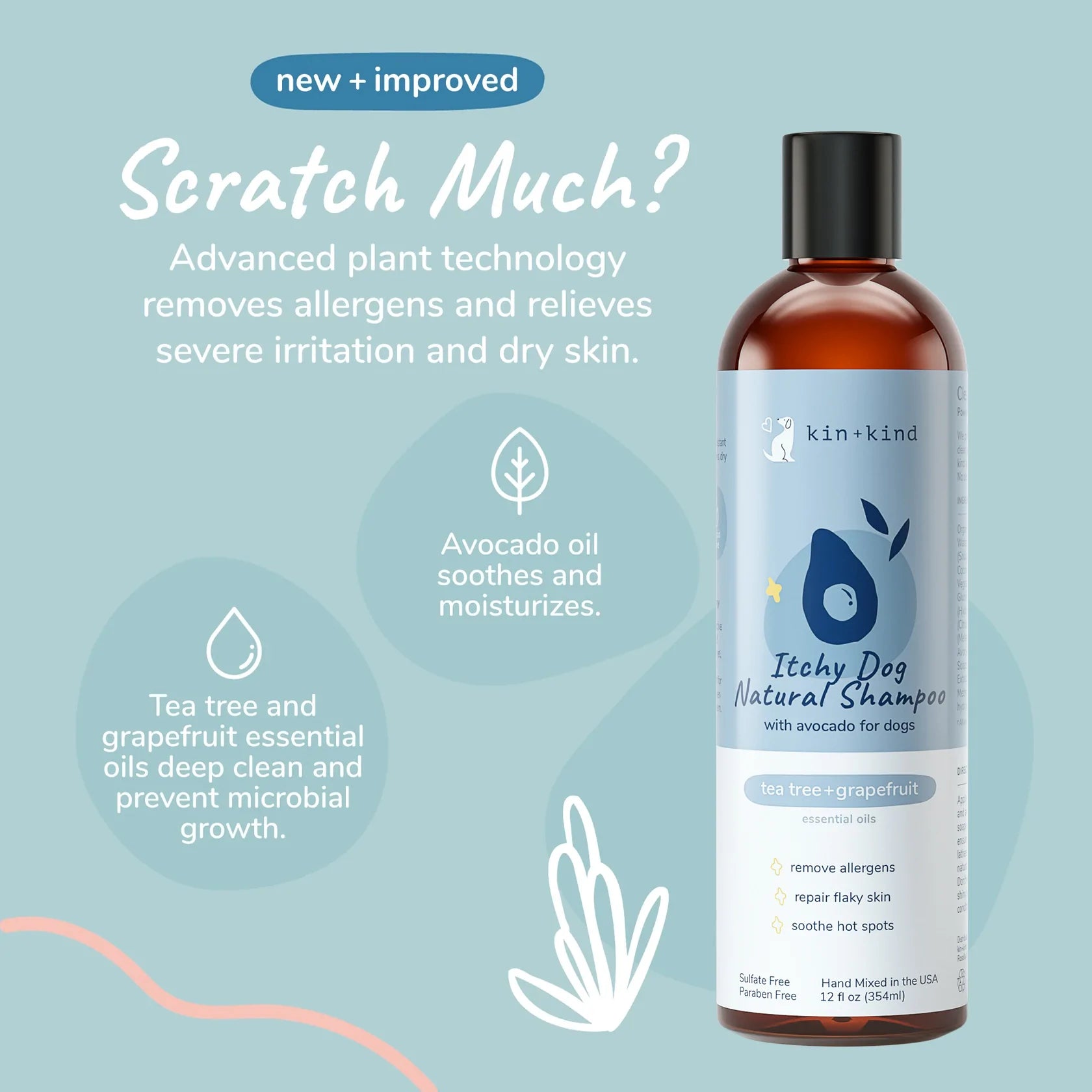 Itchy Dog Shampoo (Tea Tree+Grapefruit)