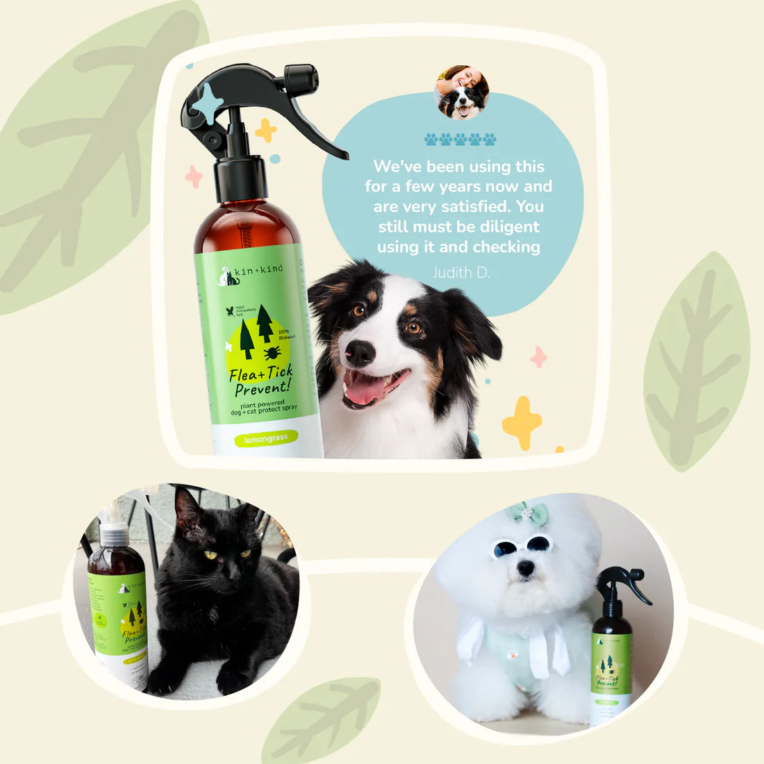 Flea & Tick Lemongrass Repel Spray for Dogs and Cats