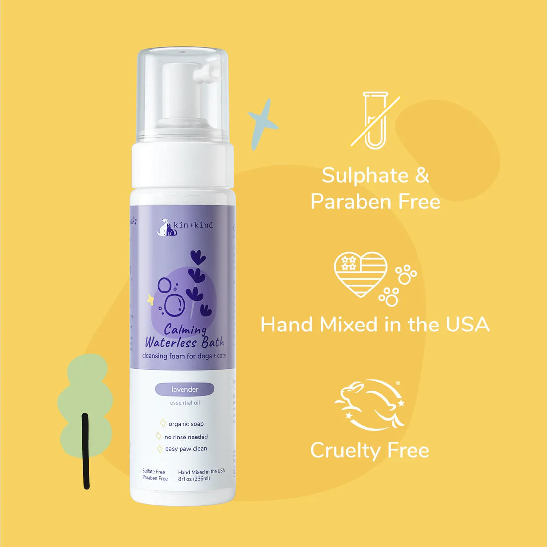 Calming Lavender Waterless Bath for Dogs & Cats