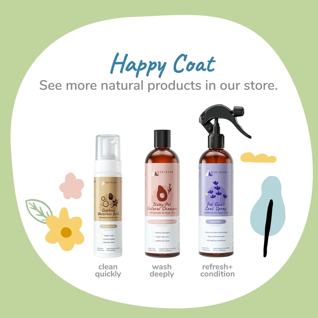 Calming Lavender Waterless Bath for Dogs & Cats