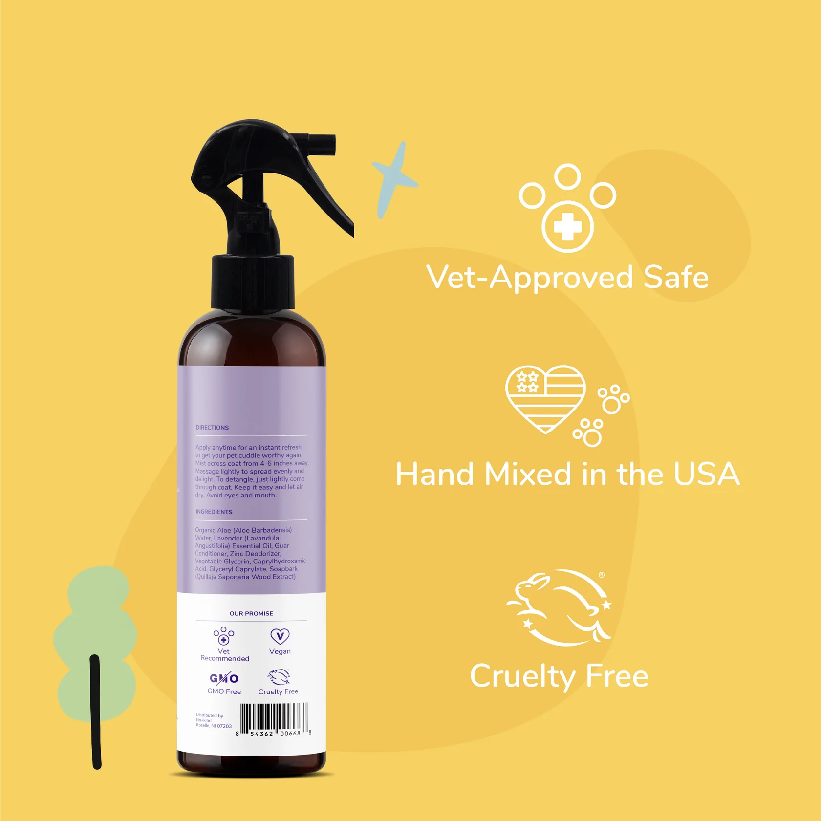 Lavender Coat Spray for Dog & Cat Smells