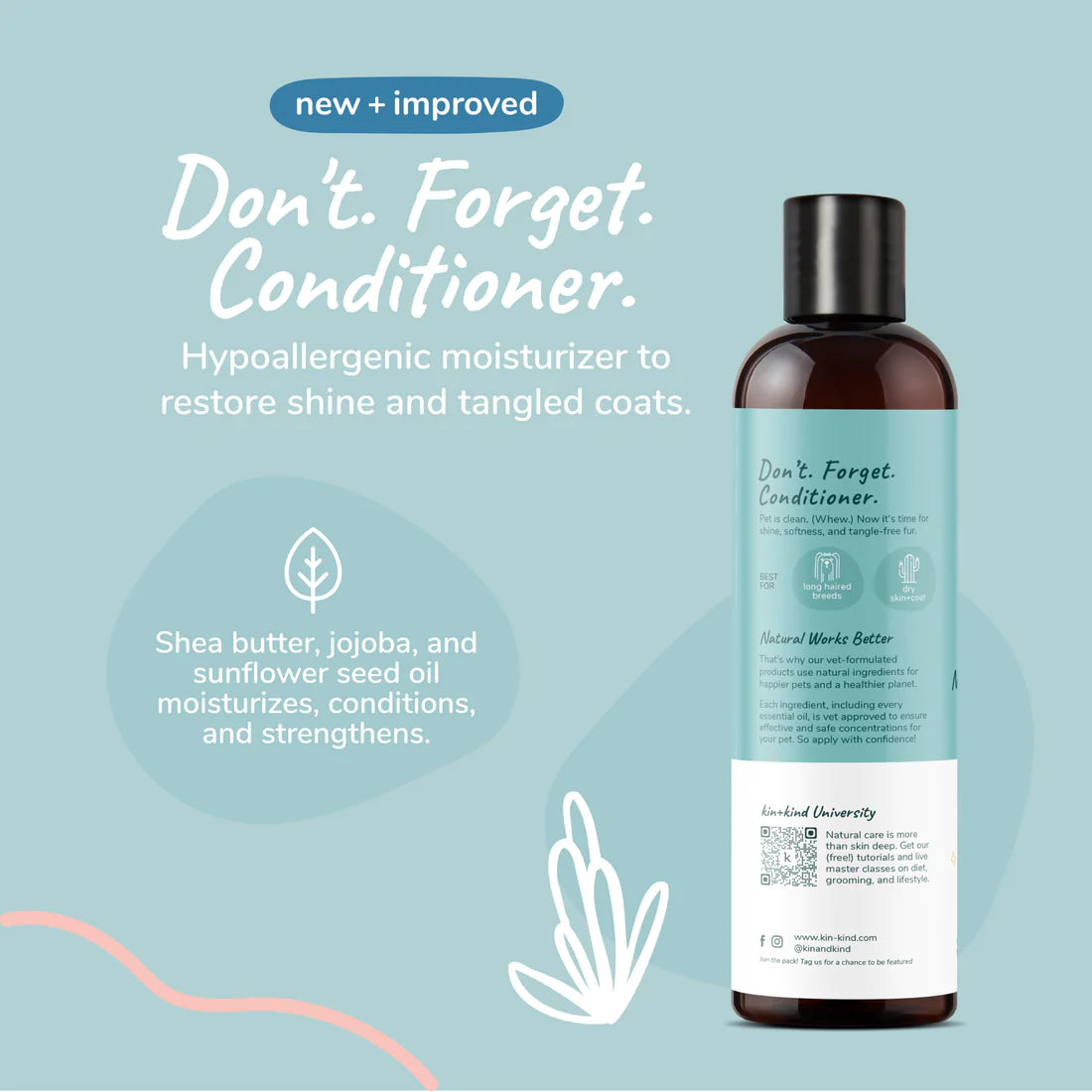 Moisturizing Conditioner for Dogs & Cats (Unscented)
