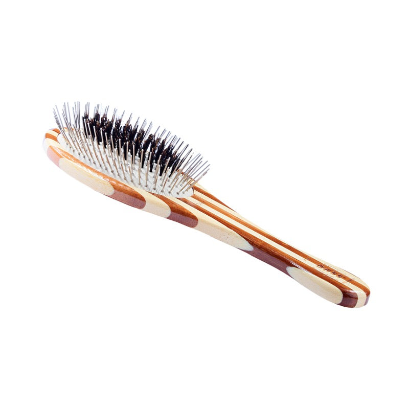 Bass Hybrid Groomer Pet Brush | Striped Finish
