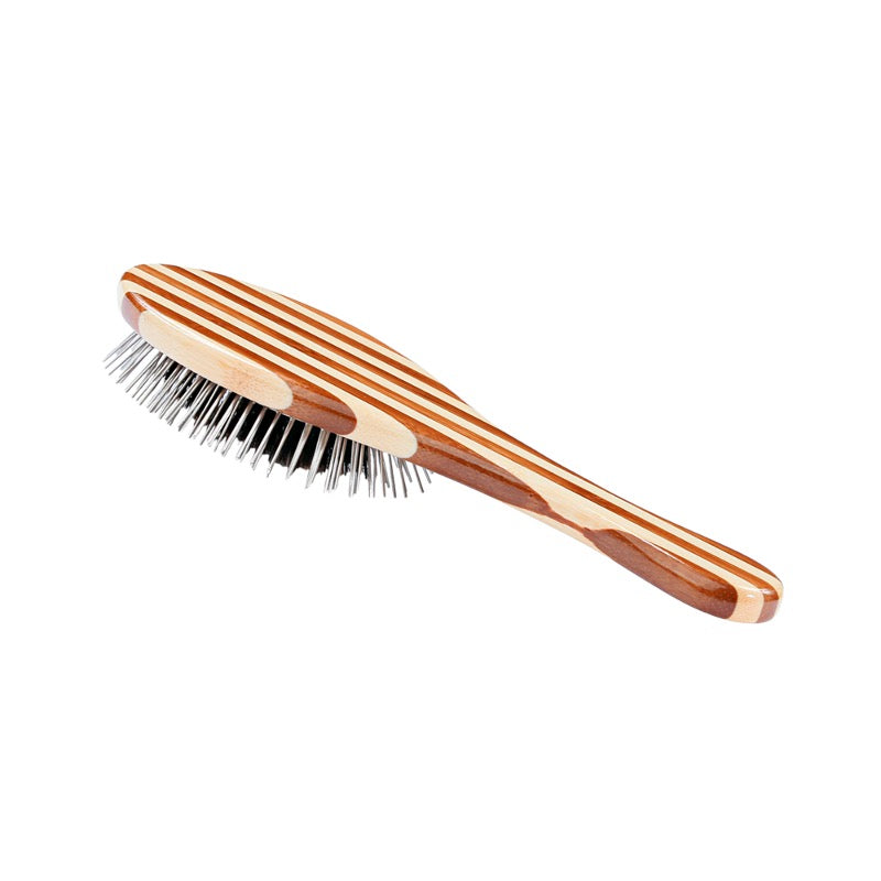 Bass Hybrid Groomer Pet Brush | Striped Finish