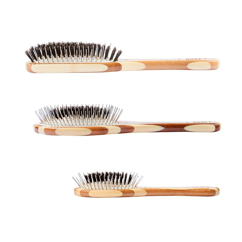 Bass Hybrid Groomer Pet Brush | Striped Finish