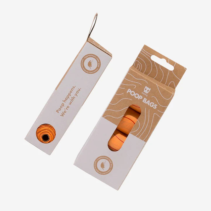 Compostable Poop Bags | Orange