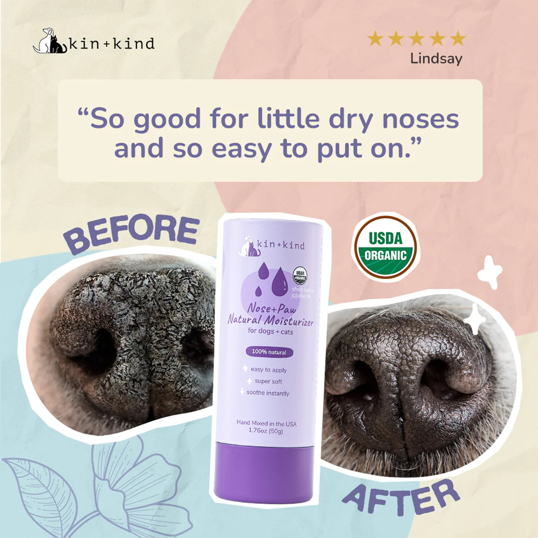 Organic Nose+Paw Natural Moisturizer