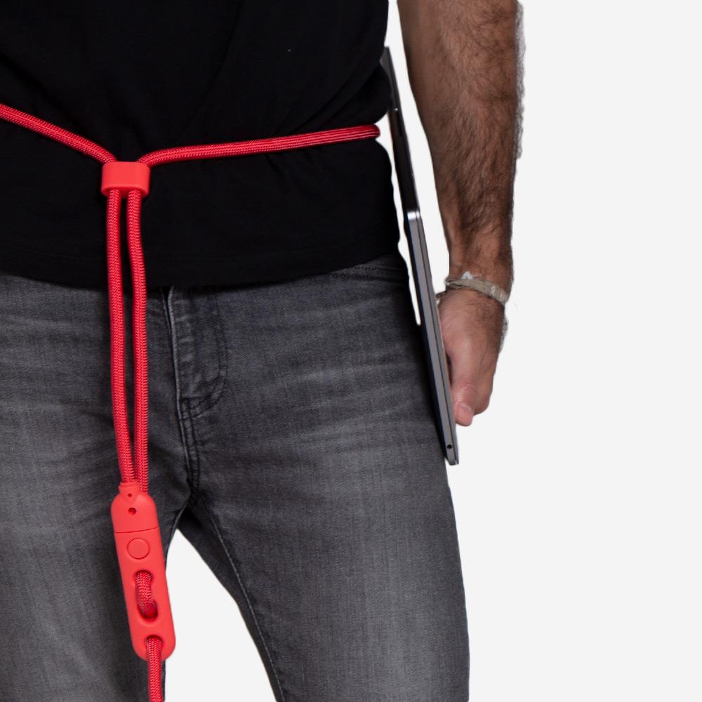 Neon Coral | Hands - Free Leash