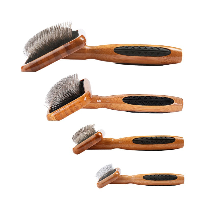 Bass Slicker Style Pet Brush SOFT | Dark Finish