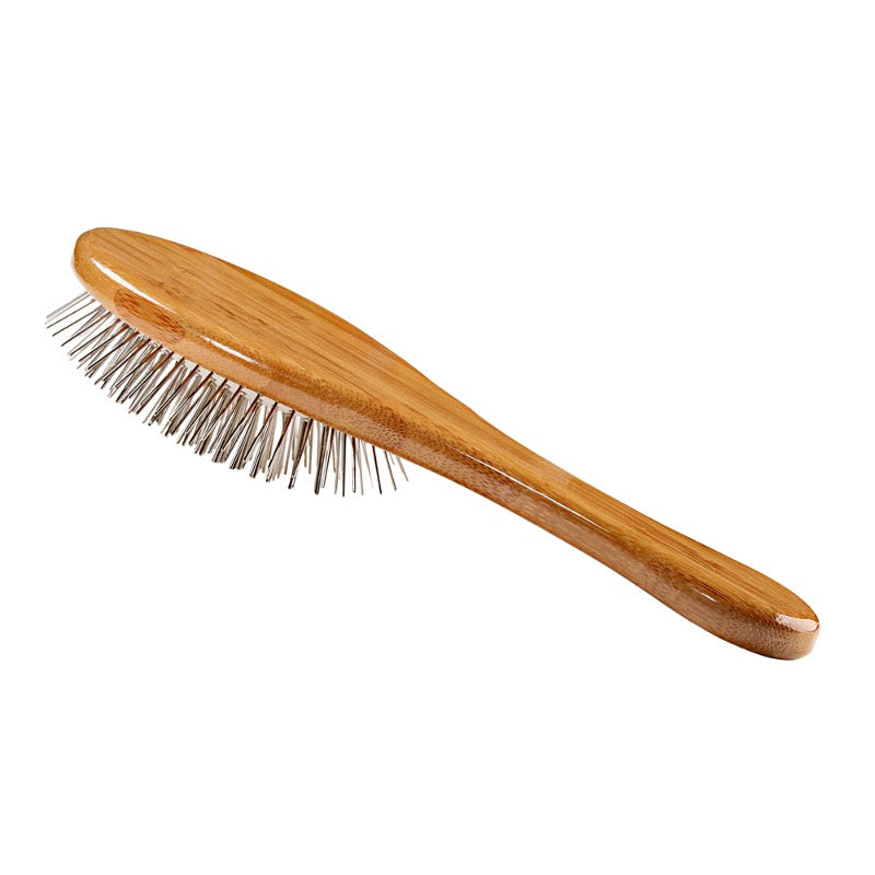 Bass Style & Detangle Pet Brush | Striped or Dark Finish