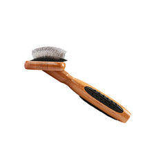 Load image into Gallery viewer, Bass Slicker Style Pet Brush FIRM | Dark Finish
